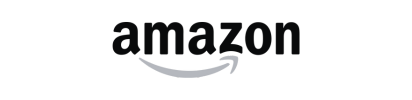 Amazon logo with a curved arrow under the