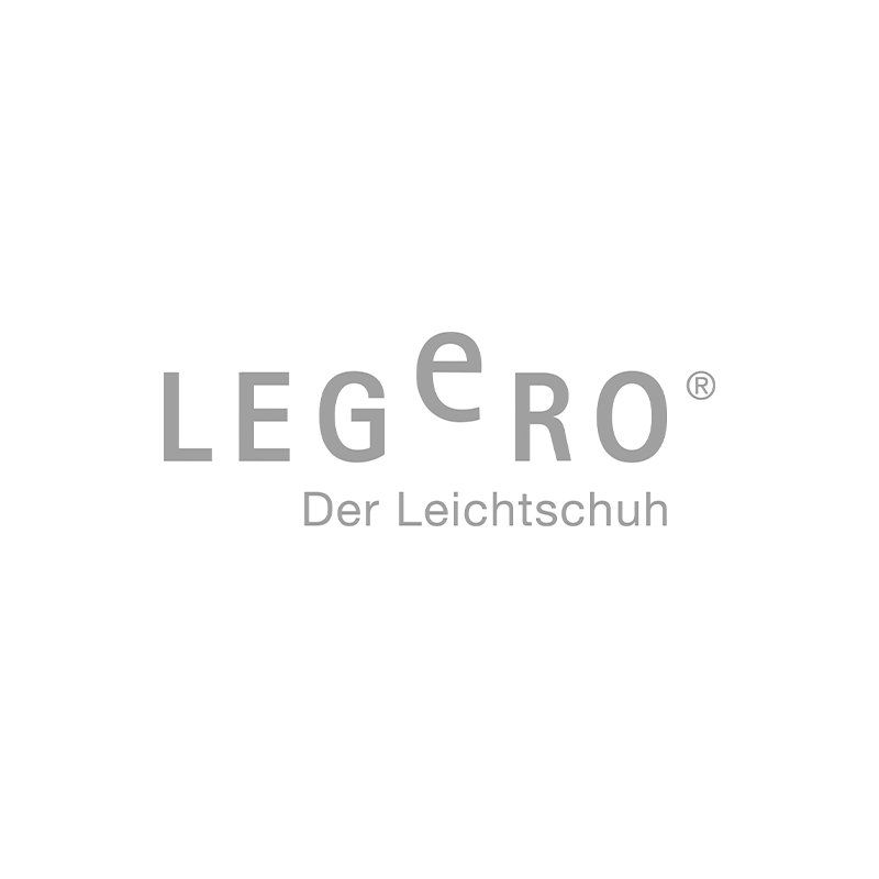 A logo for leggero der leichtschuh on a white background.
