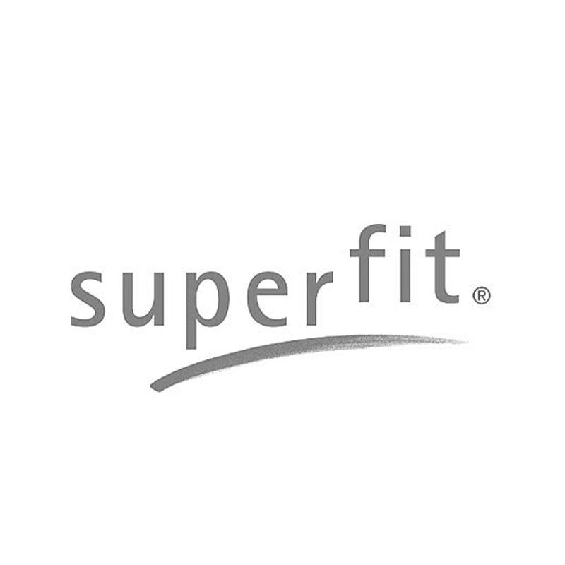 Ein schwarz-weißes Logo für ein Unternehmen namens Superfit.