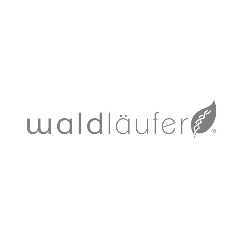 Es ist ein Logo für ein Unternehmen namens Waldläufer.