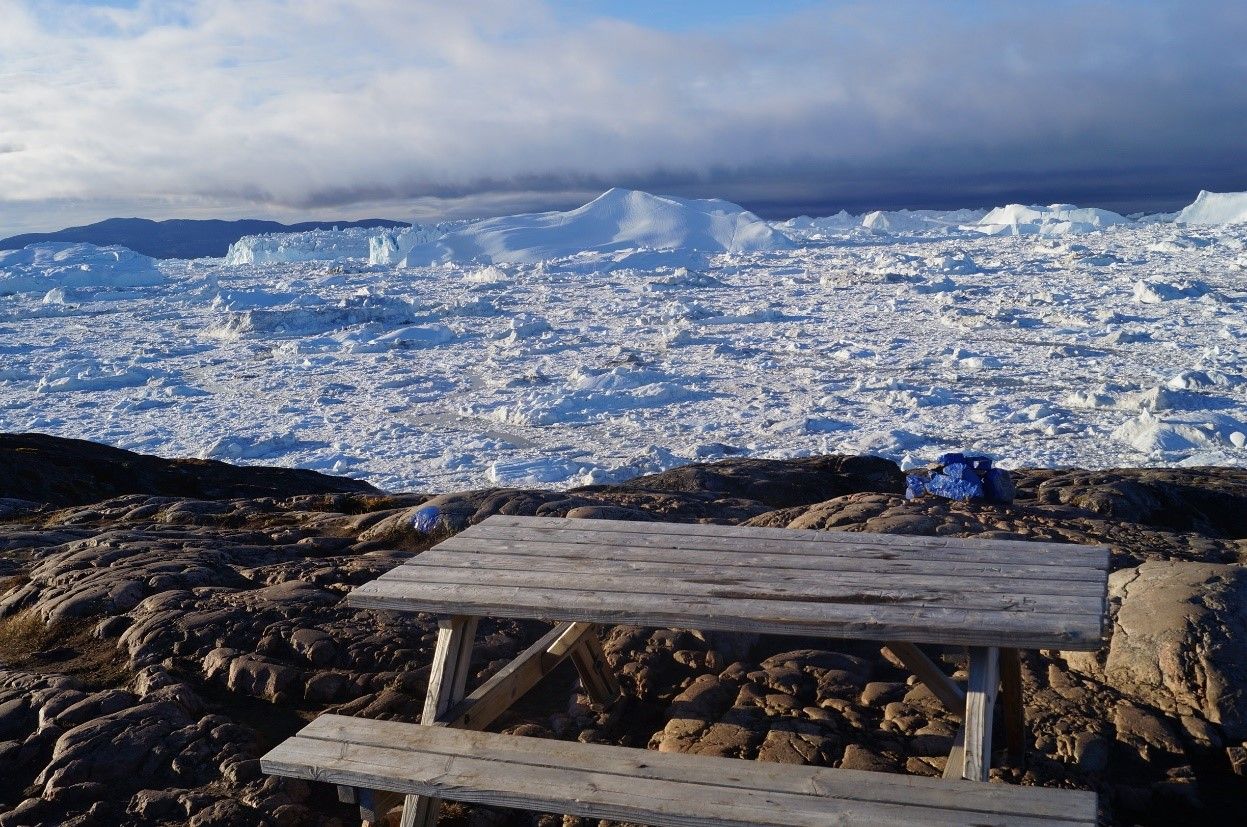 グリーンランドのイルリサットの世界遺産アイスフィヨルド