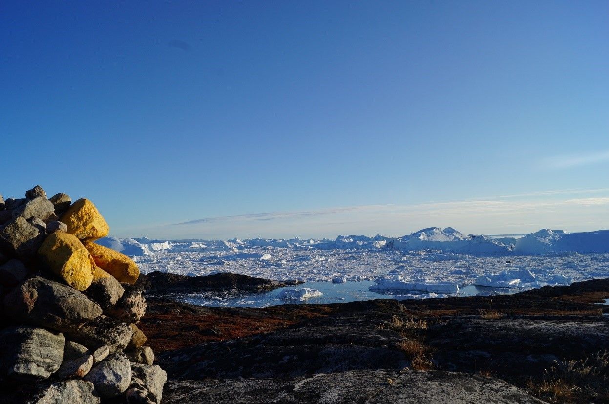 世界遺産センメンミウ氷山ハイキングからの景色