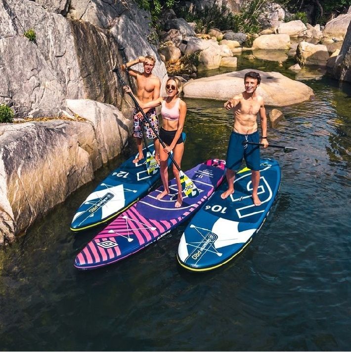 gladiator paddleboards on the water
