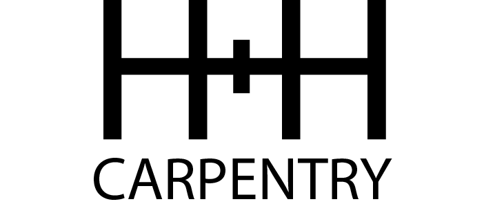 A black and white logo for a carpentery company.