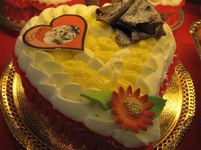 torta con crema al limone