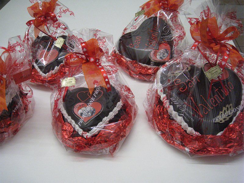 cuori di cioccolata per innamorati