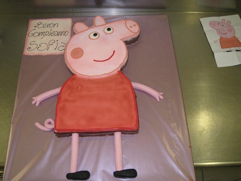 torta a forma di peppa pig