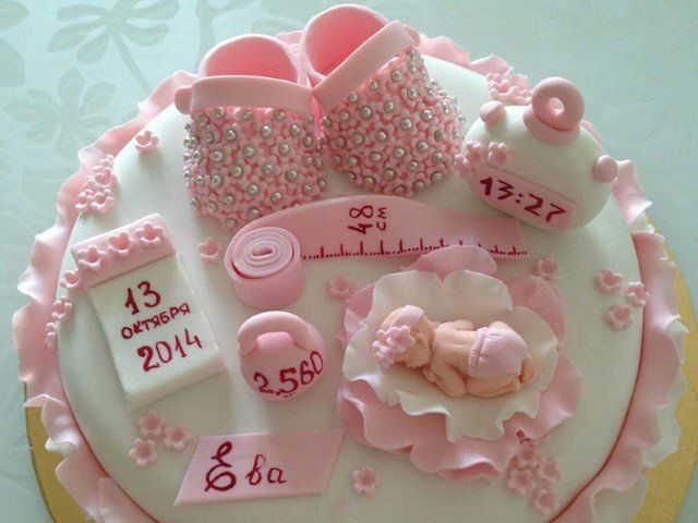 torta per nascita bambina