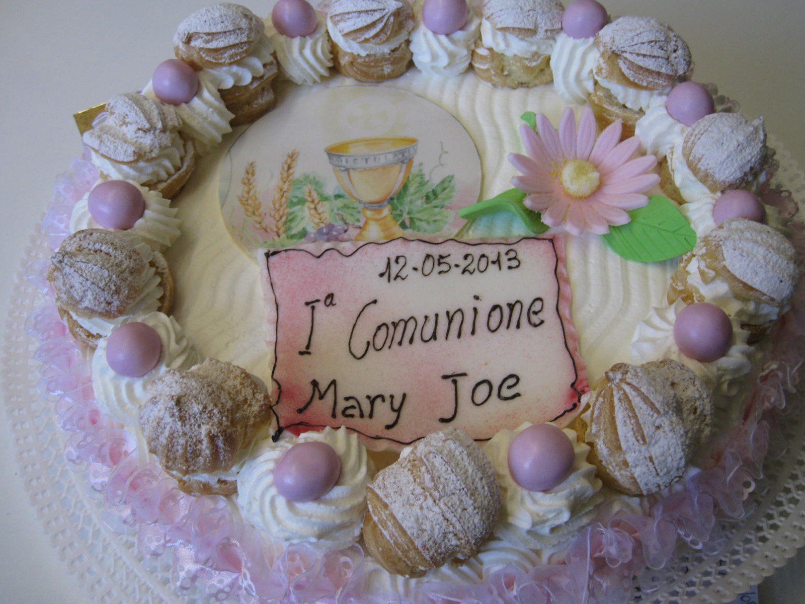 torta prima comunione per femminuccia
