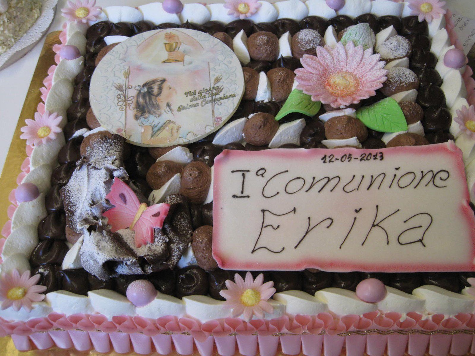 torta personalizzata al cioccolato