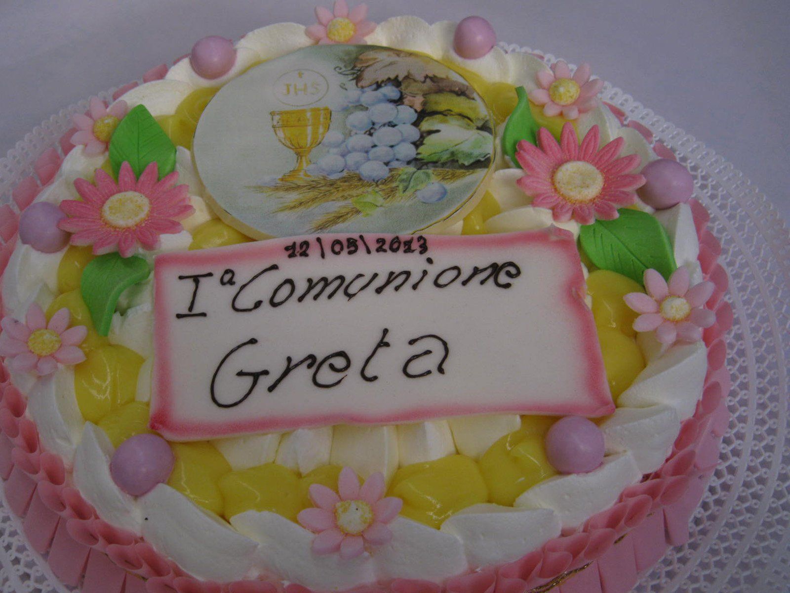 torta per la prima comunione