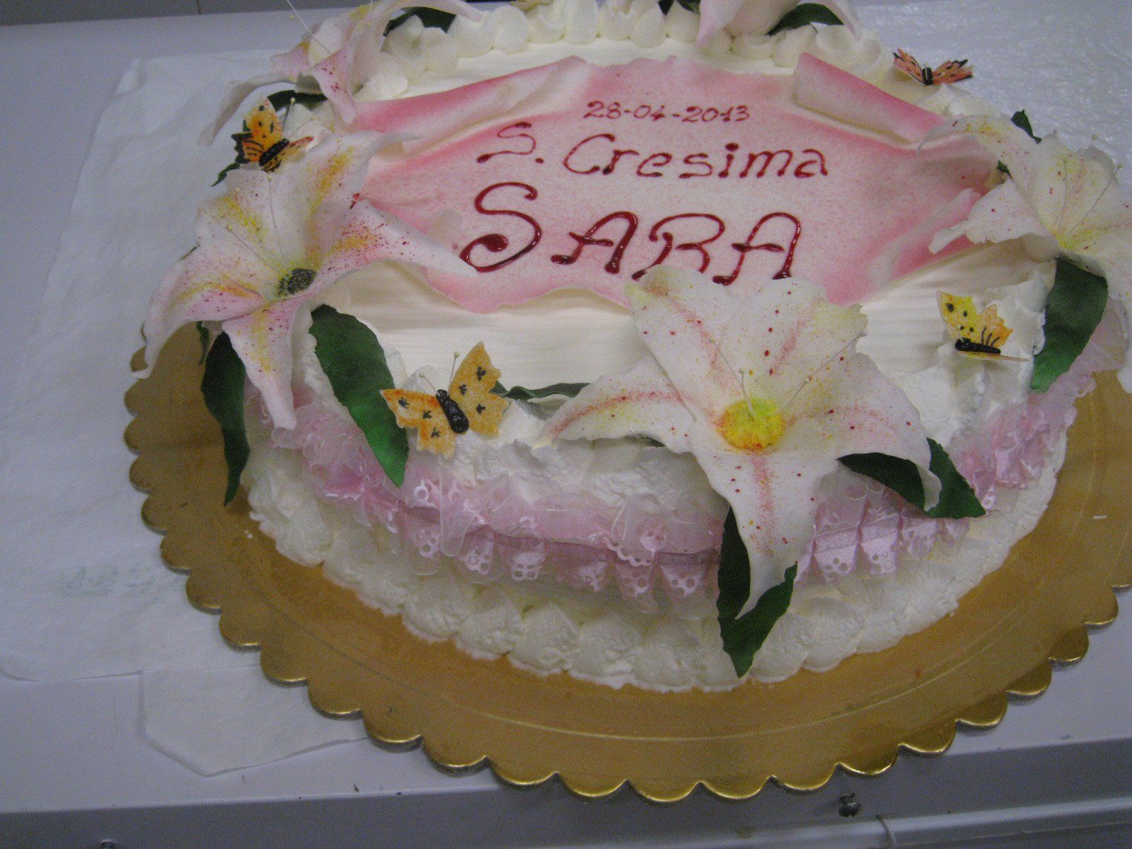 torte per cresime personalizzate