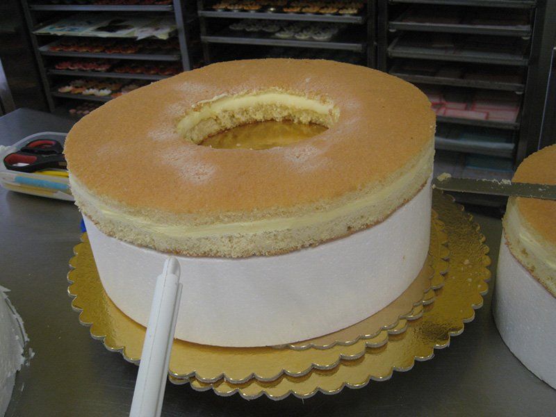 torta preparata a mano
