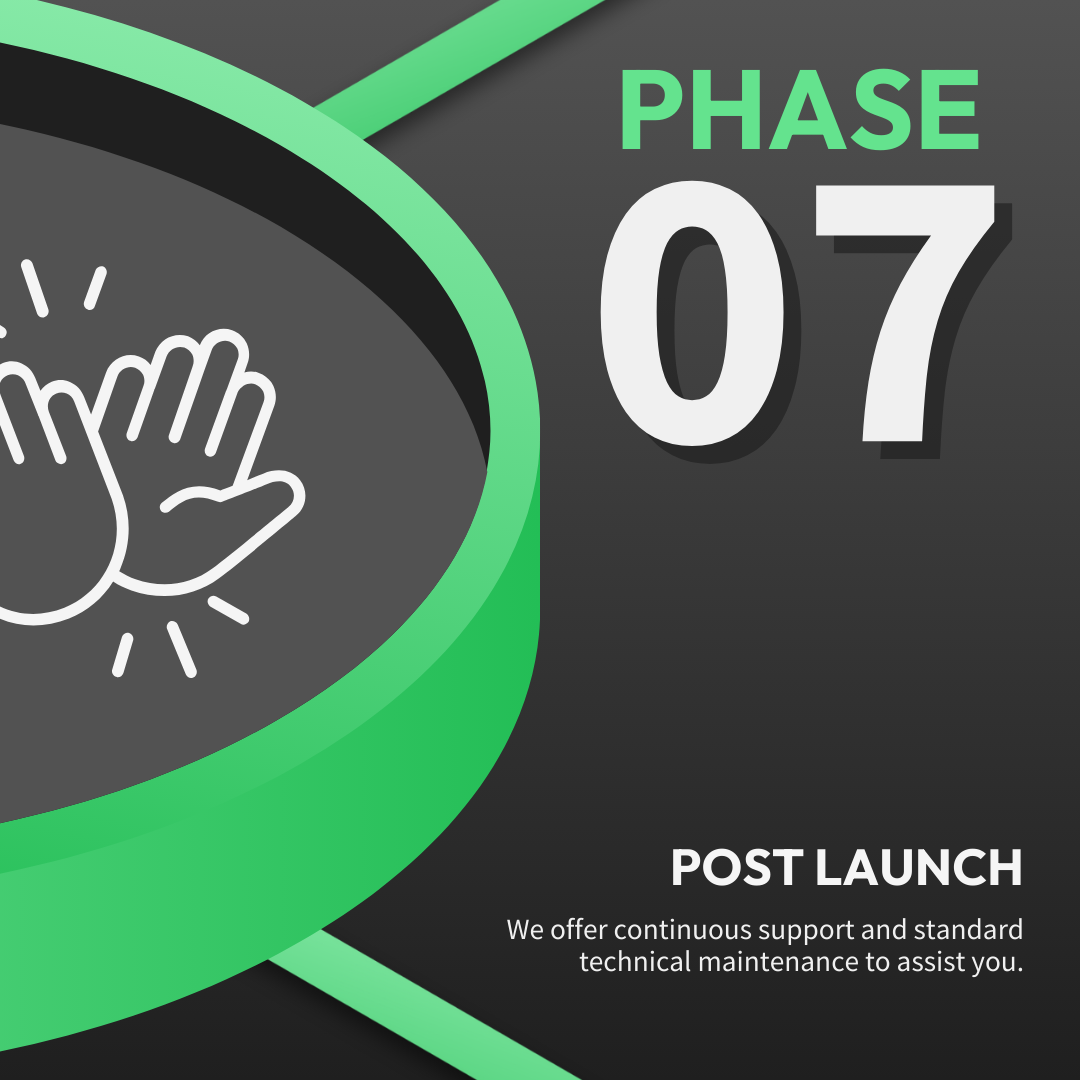 An advertisement for phase 07 post launch