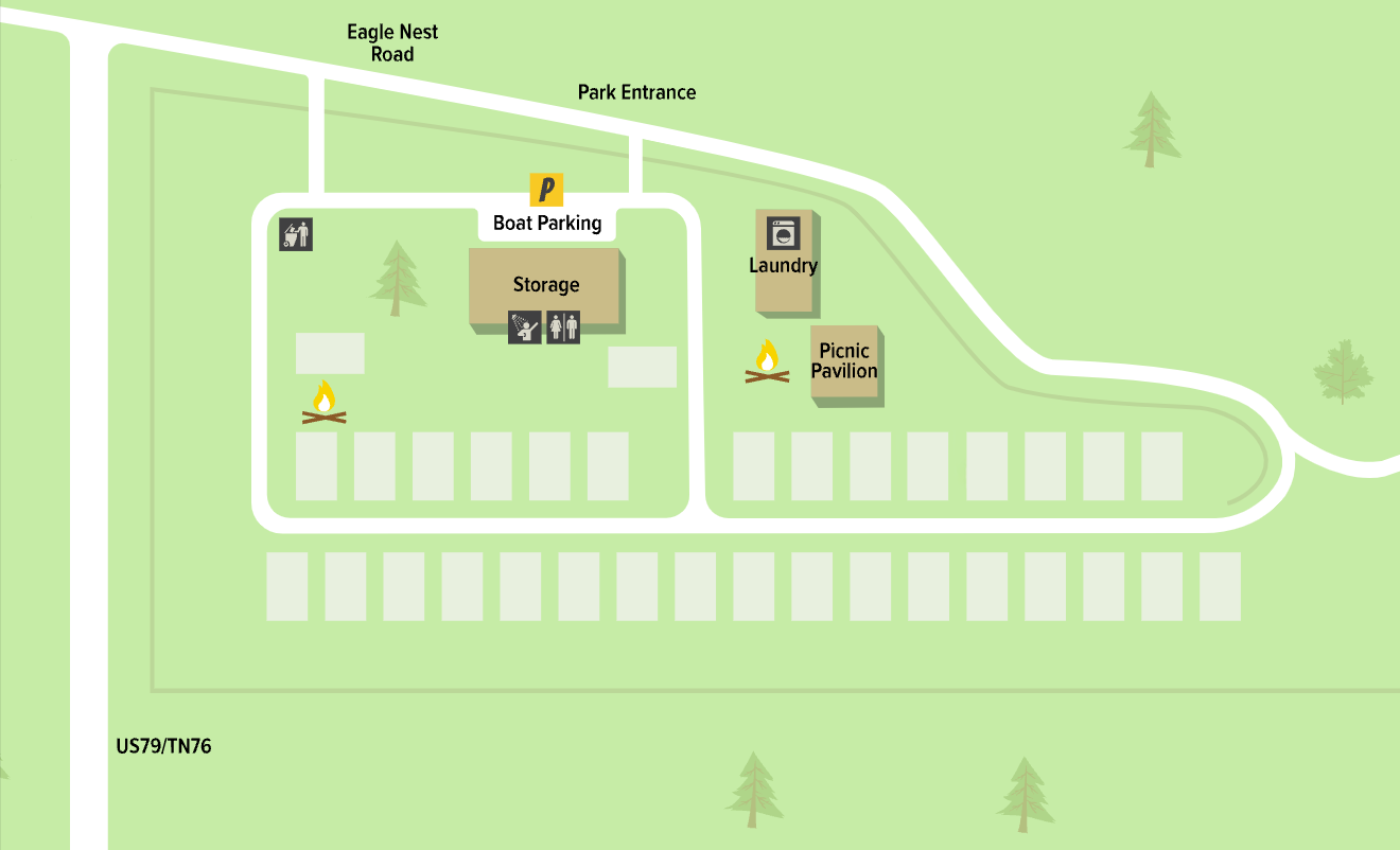 Map of Eagles Nest RV Park