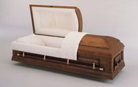 wooden casket