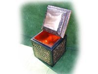 Urn burial vault with red liner