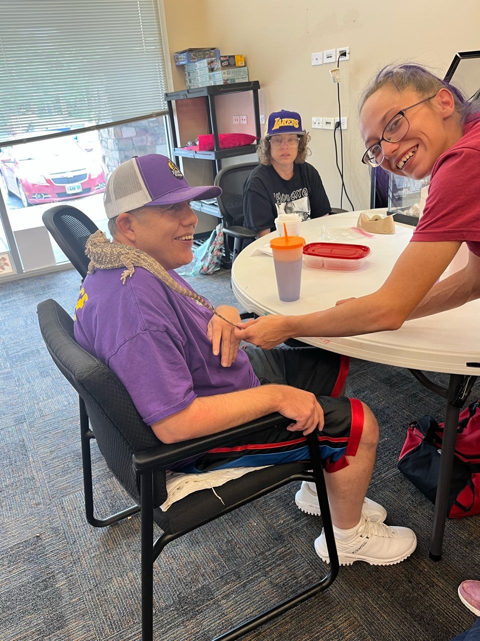 A Man Wearing Violet Cap and Shirt — Cheyenne, WY — Treasure Abilities