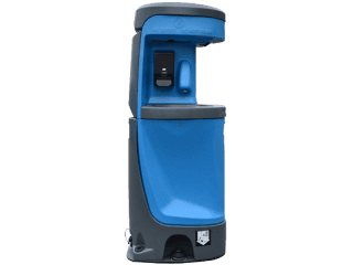 Postazione lavamani blu