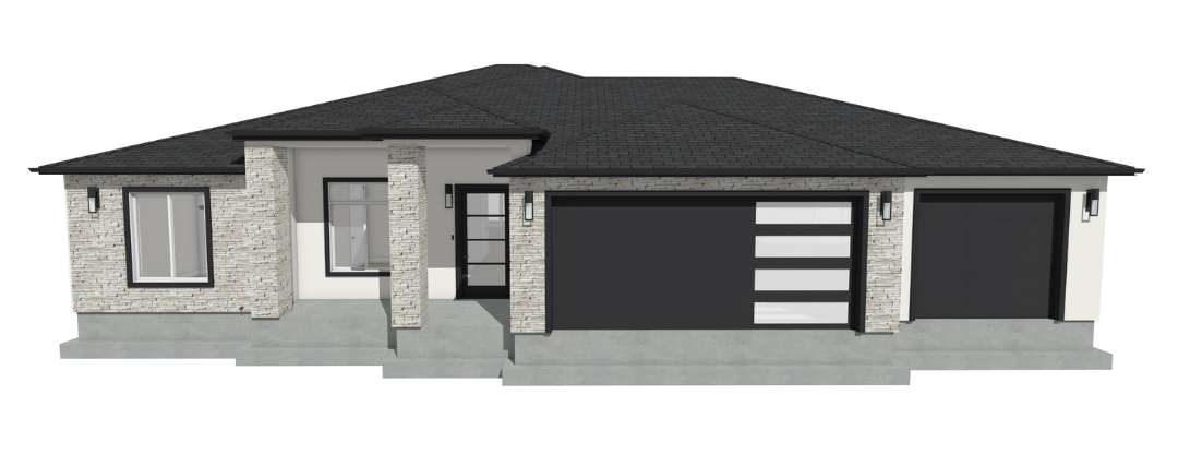 model home 3d rendering