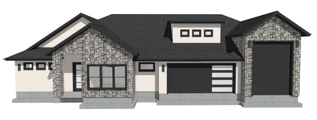 model home 3d rendering