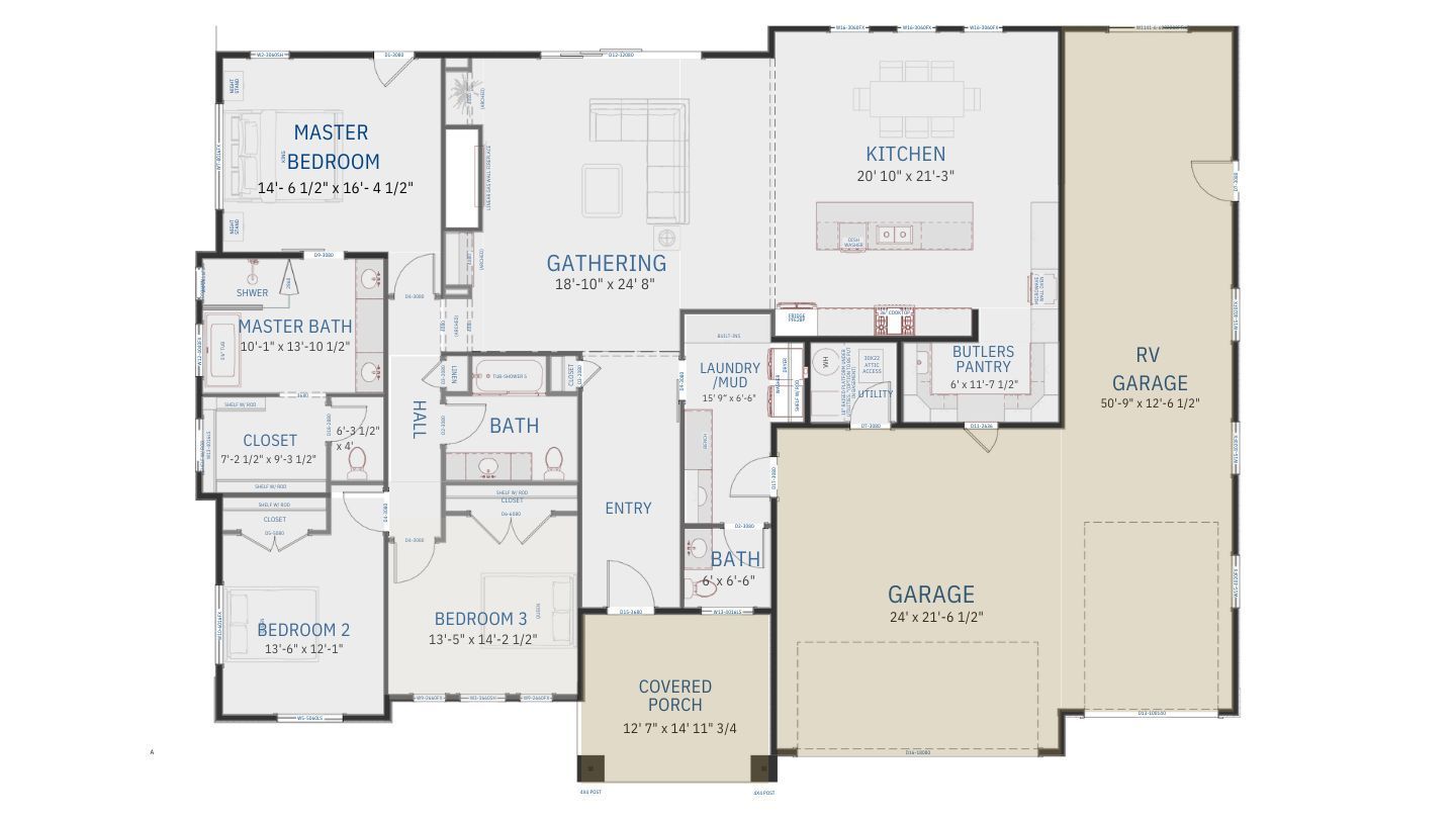 floor plan for designed home