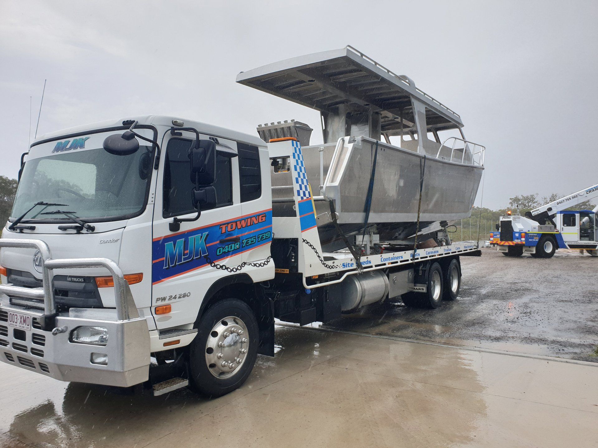Forklift Machine Towing — Hervey Bay, QLD — MJK Towing