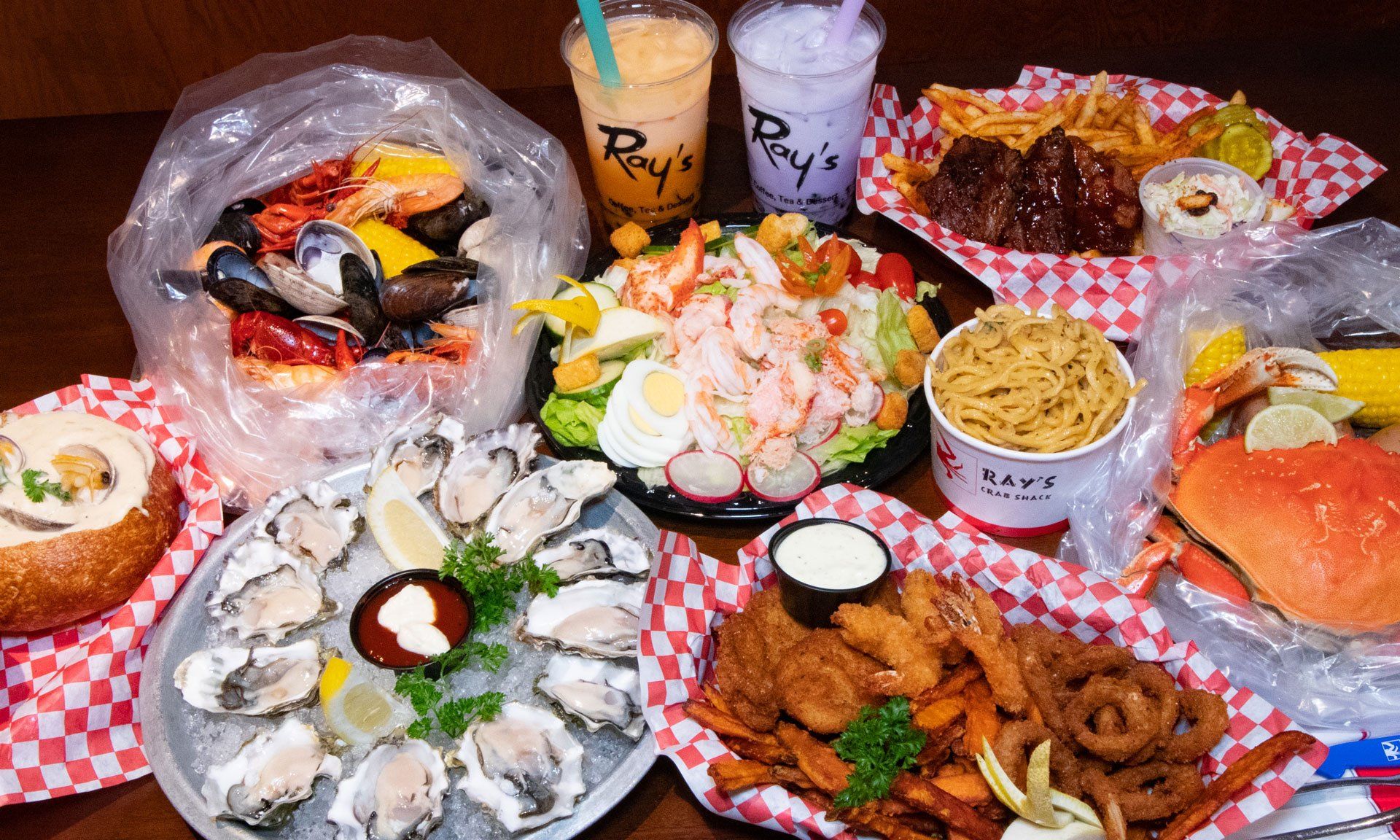 Crab Shack Food Display — Newark, CA — Ray’s Crab Shack