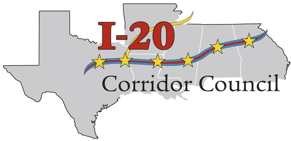 A logo for the i-20 corridor council in texas