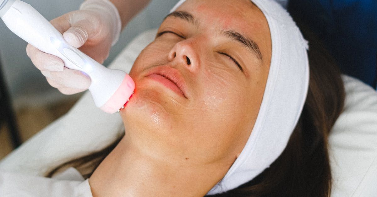 Lady having a facial
