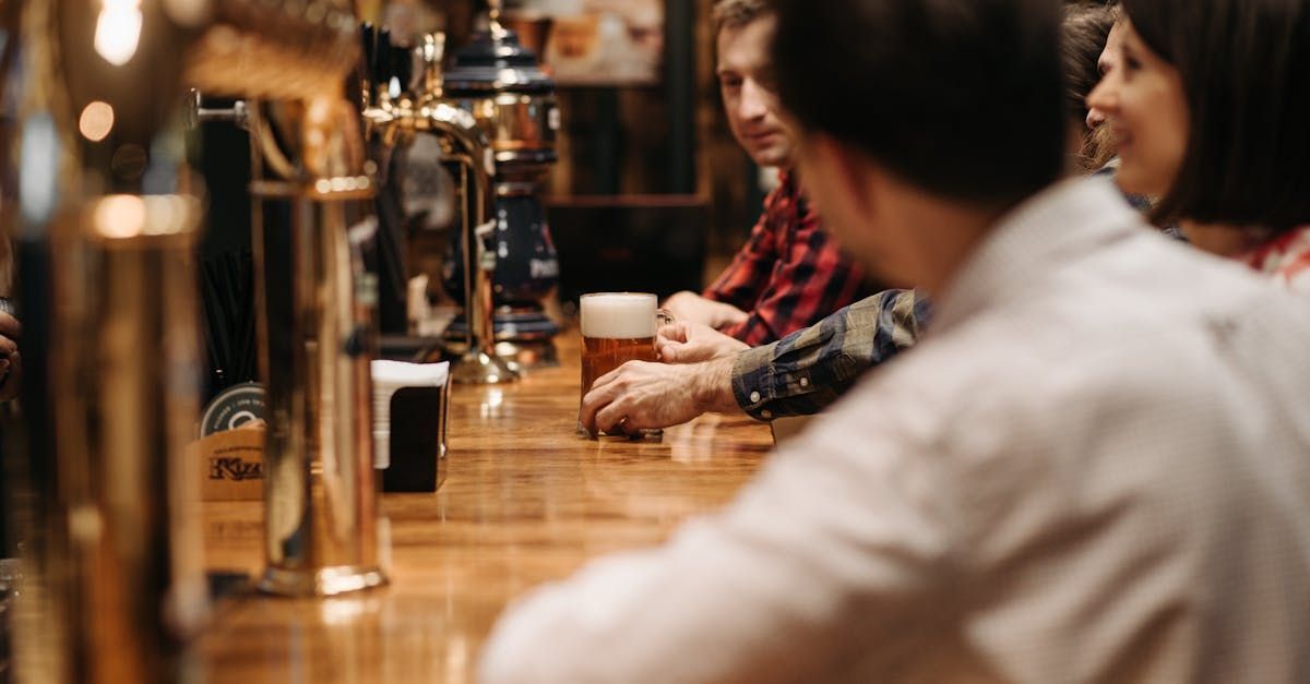 People sitting at a bar