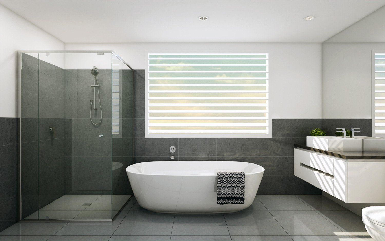 Customised SemiFrameless Shower Screens Penrith, NSW