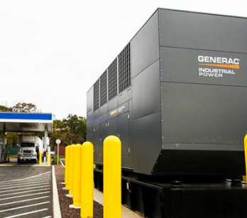 A generator that says generac industrial power on it