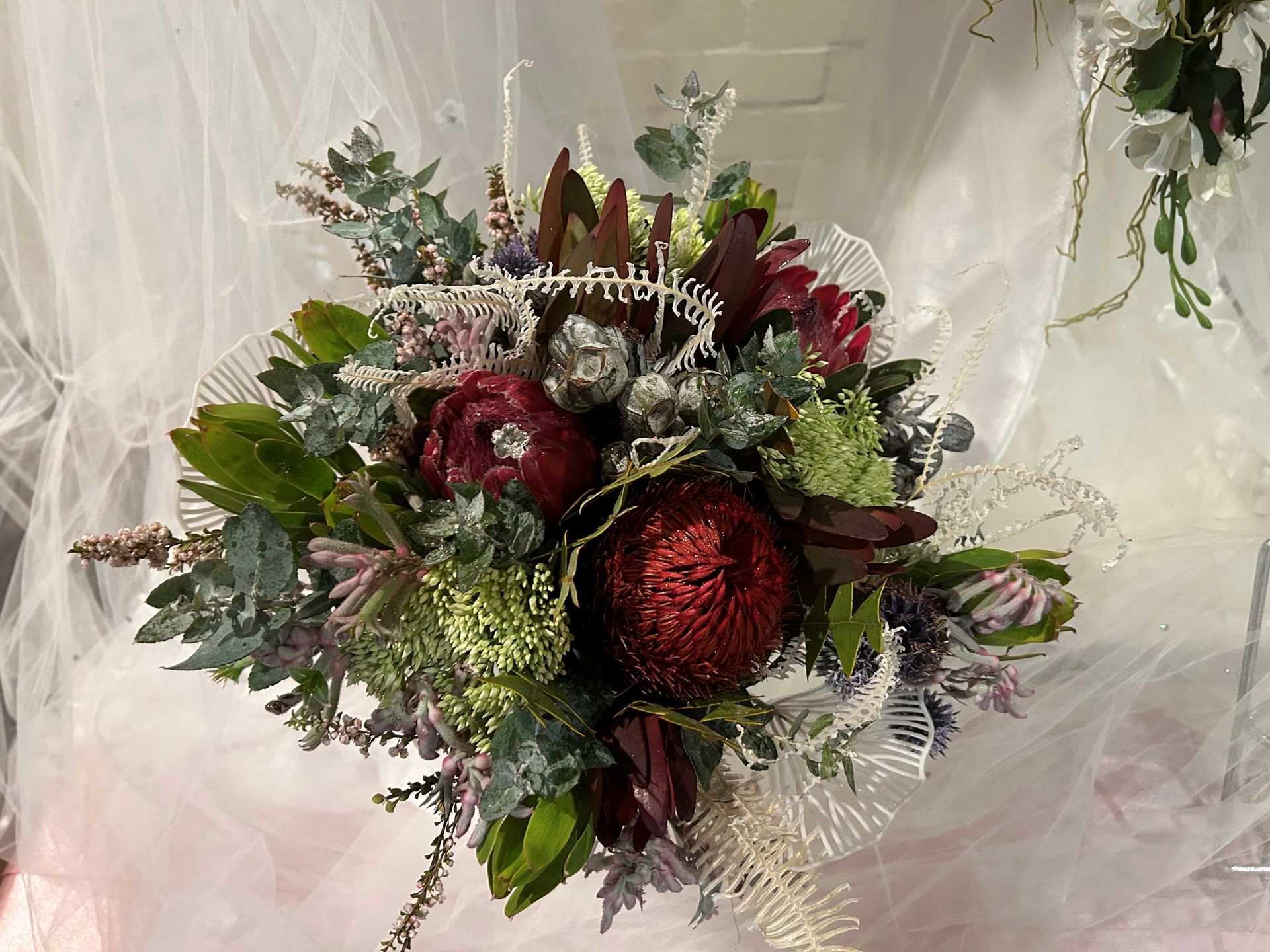 Red Bridal Bouquet — Sydney, NSW — Affordable Chair Covers & Candelabras