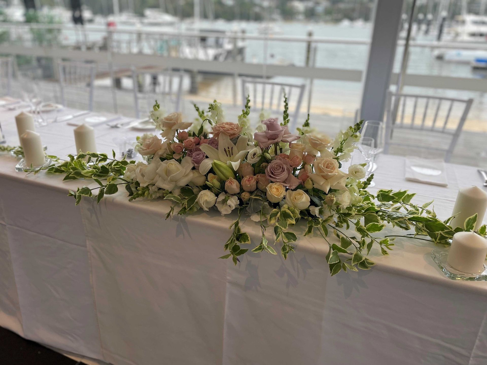 Bridal Holding White Flowers — Pialba, QLD — Wide Bay Crane Hire