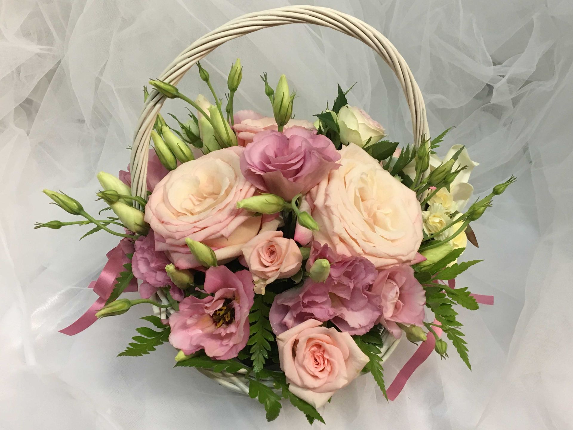 Flowers in a Basket — Sydney, NSW — Affordable Chair Covers & Candelabras