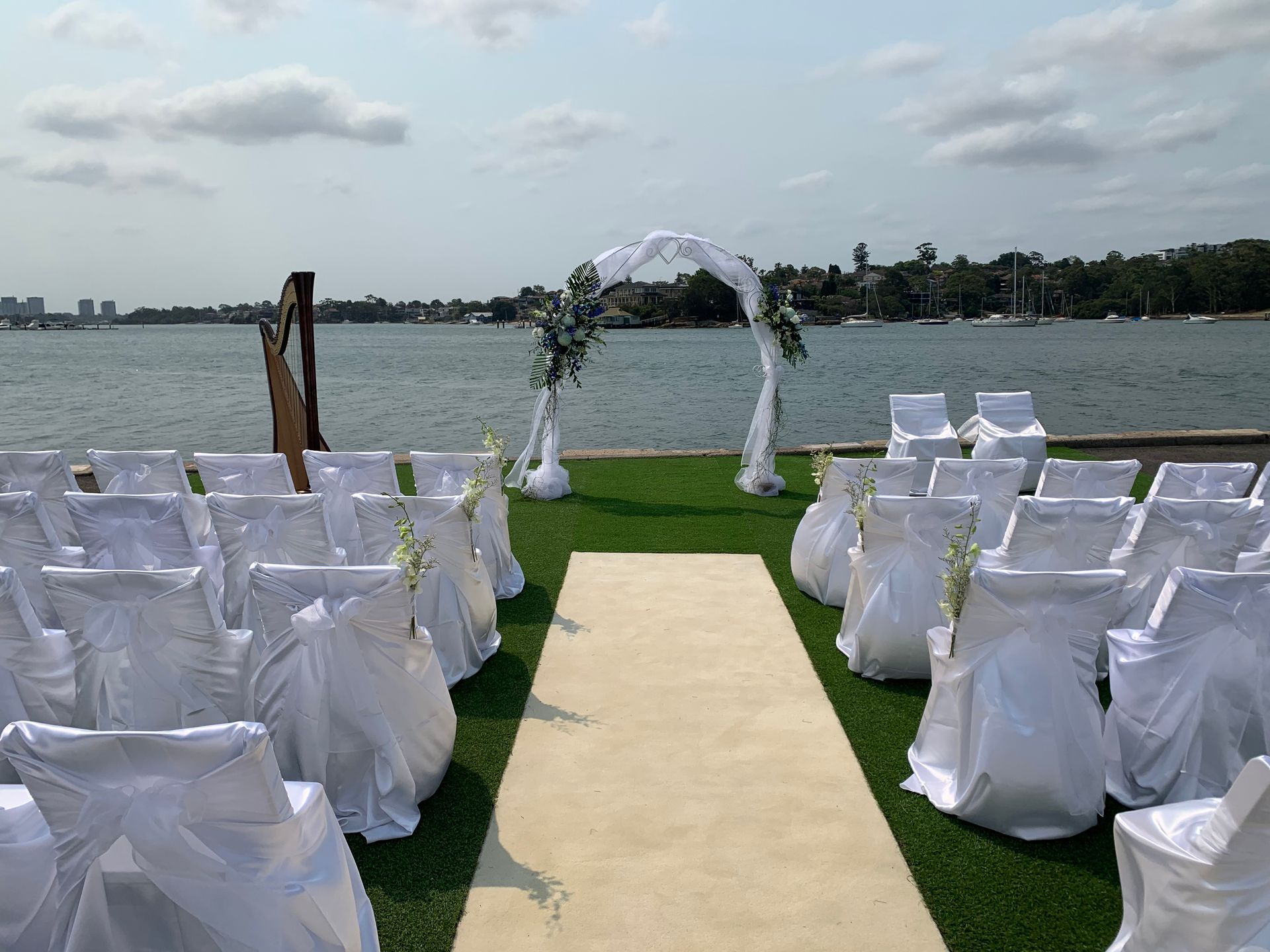 Bridal Holding White Flowers — Pialba, QLD — Wide Bay Crane Hire