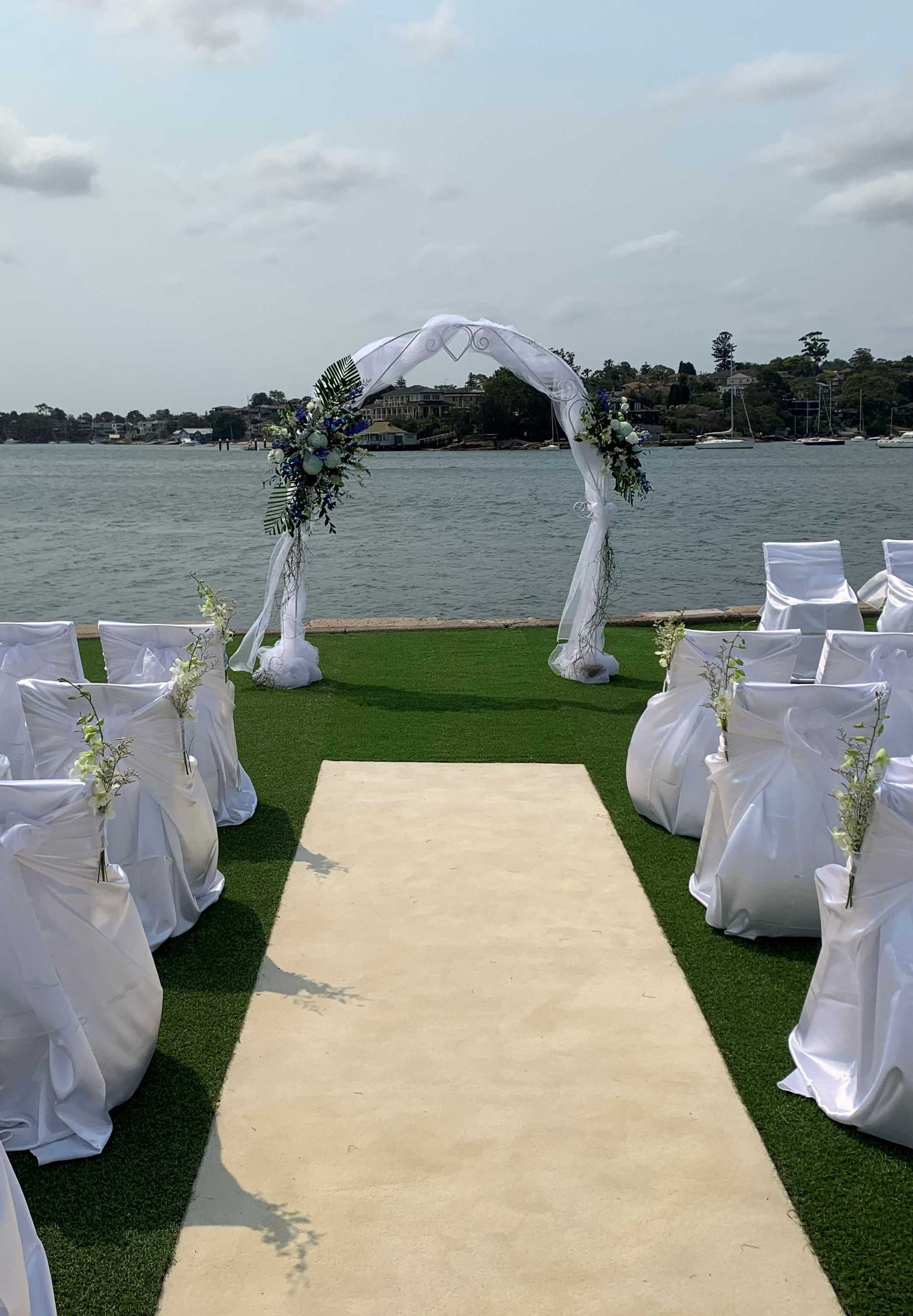 Outdoor Wedding — Sydney, NSW — Affordable Chair Covers & Candelabras