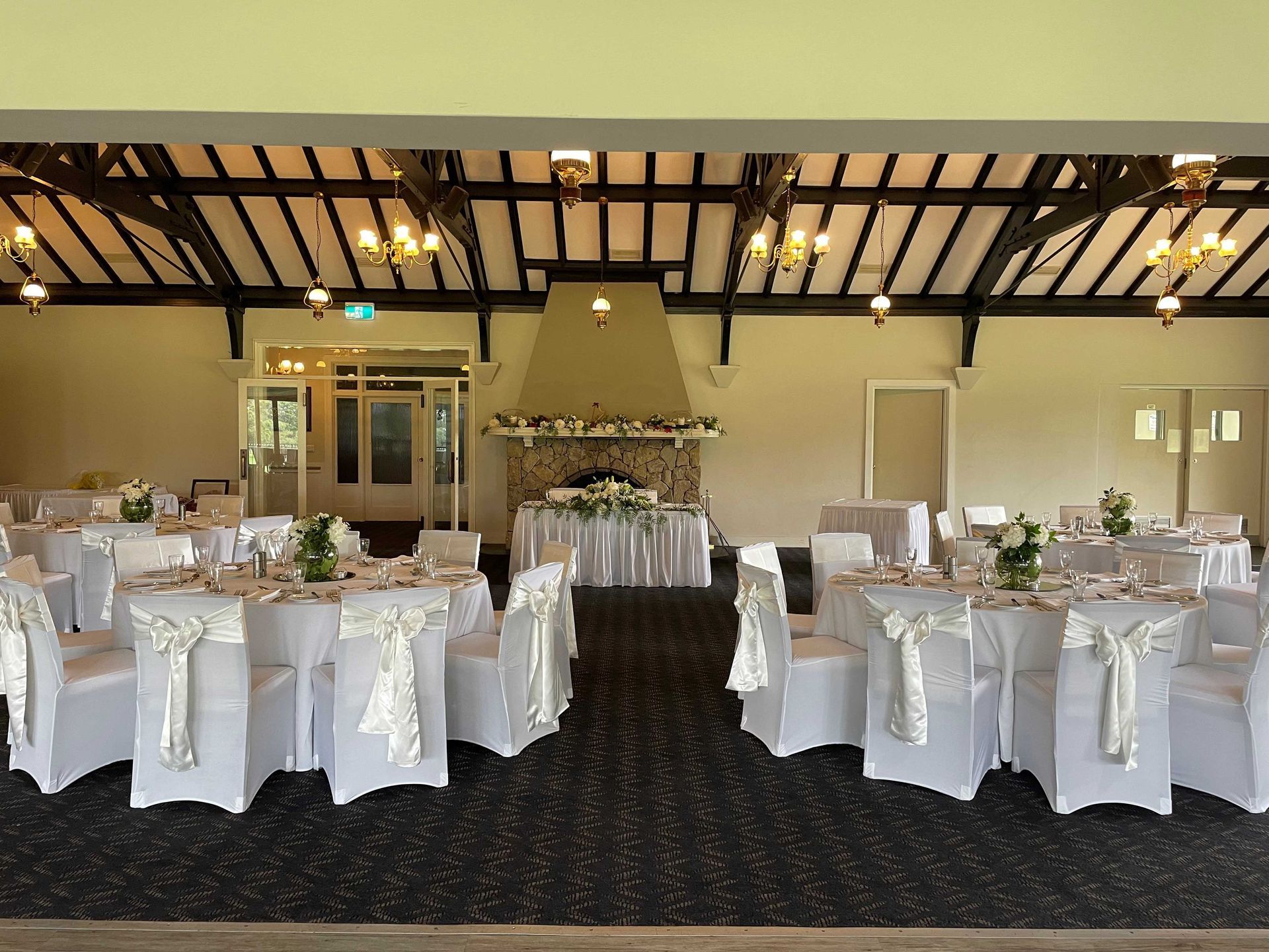 White Lycra Chaircovers — Sydney, NSW — Affordable Chair Covers & Candelabras