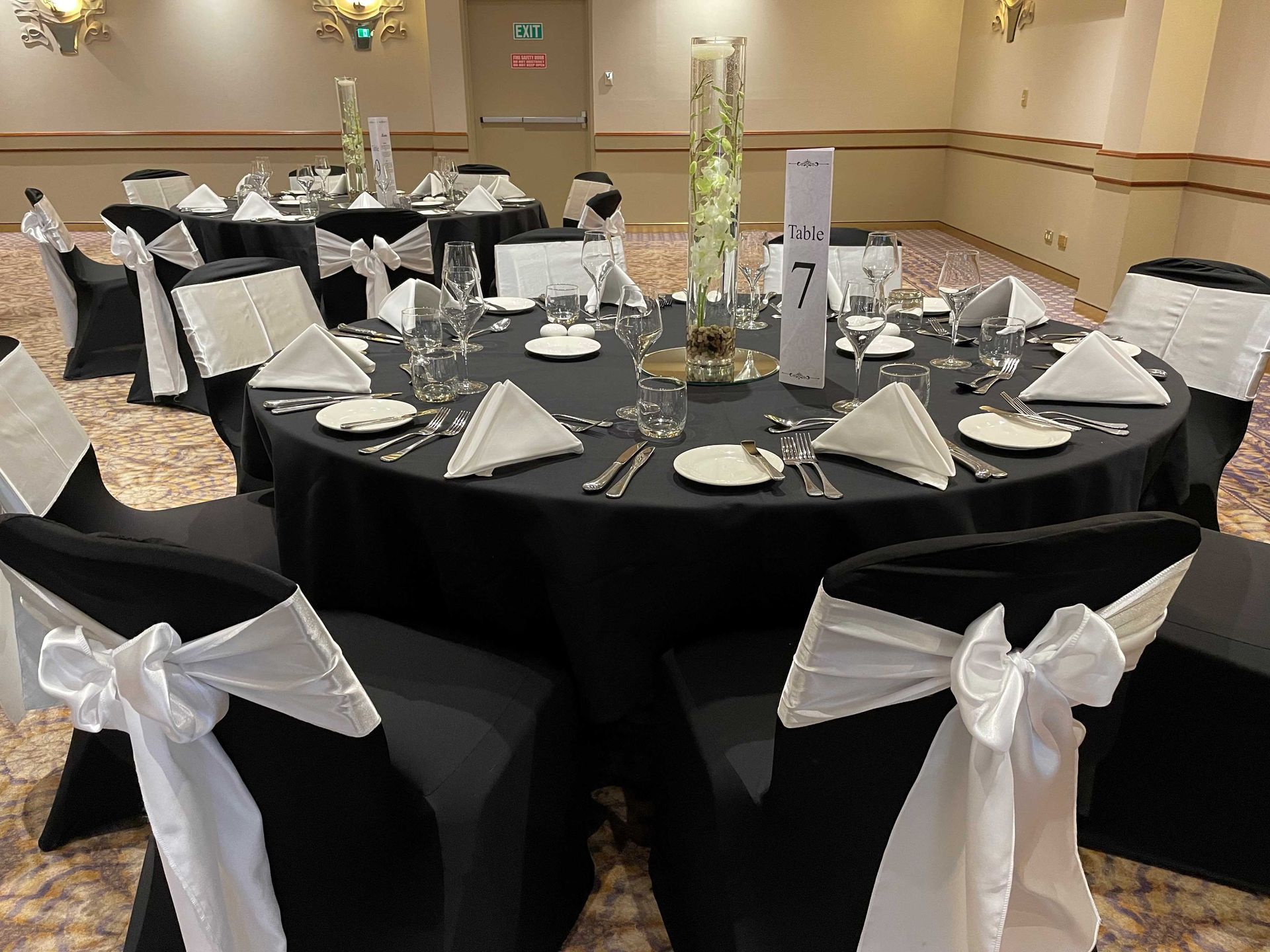 White Satin Sashes — Sydney, NSW — Affordable Chair Covers & Candelabras