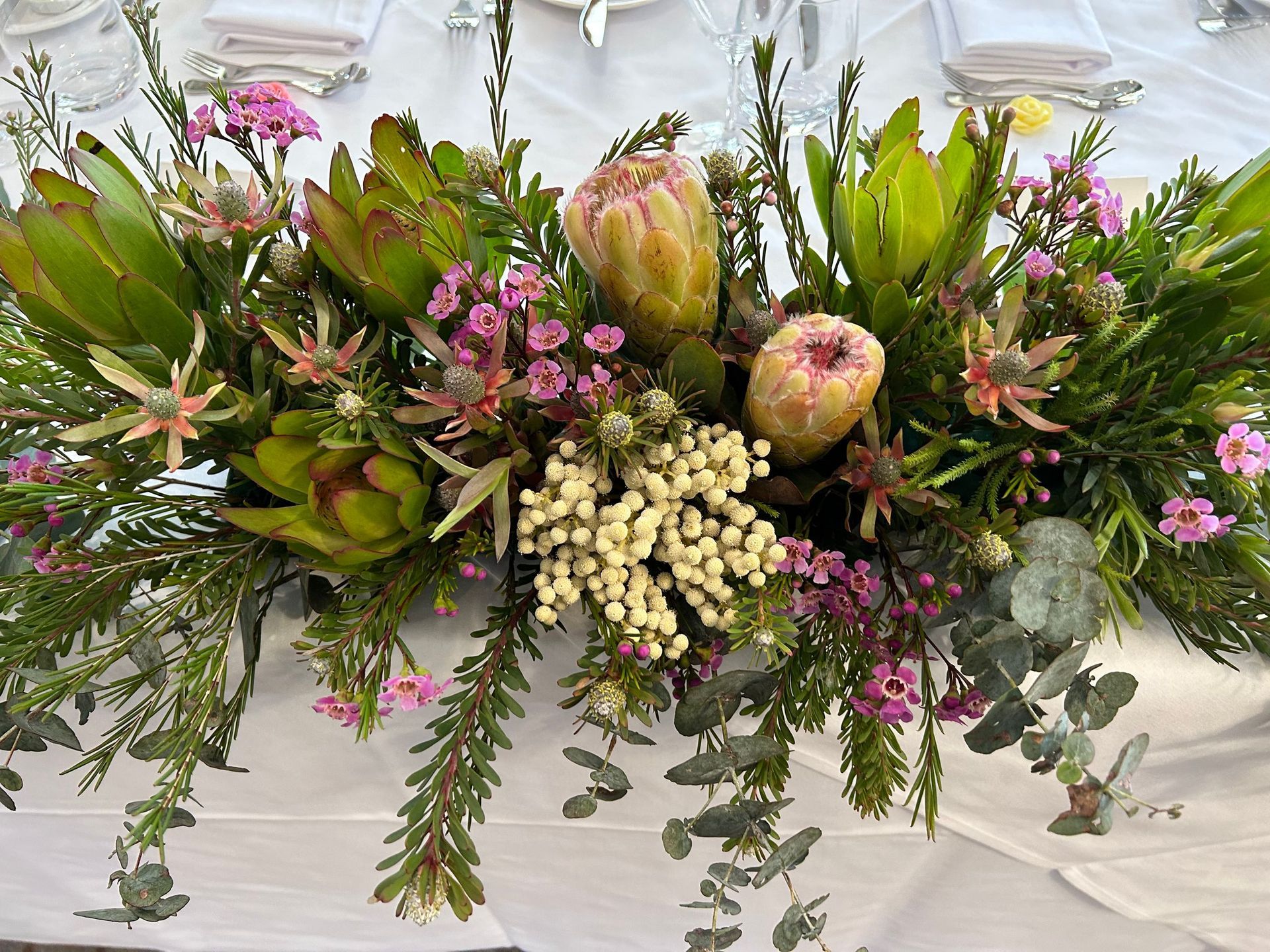 Bridal Holding White Flowers — Pialba, QLD — Wide Bay Crane Hire