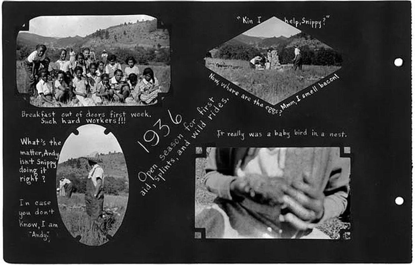 A black and white photo with the year 1936 on it