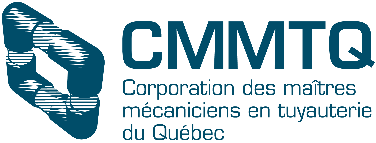 The logo for cmmtq corporation des maitres mechaniciens en tuyauterie du quebec