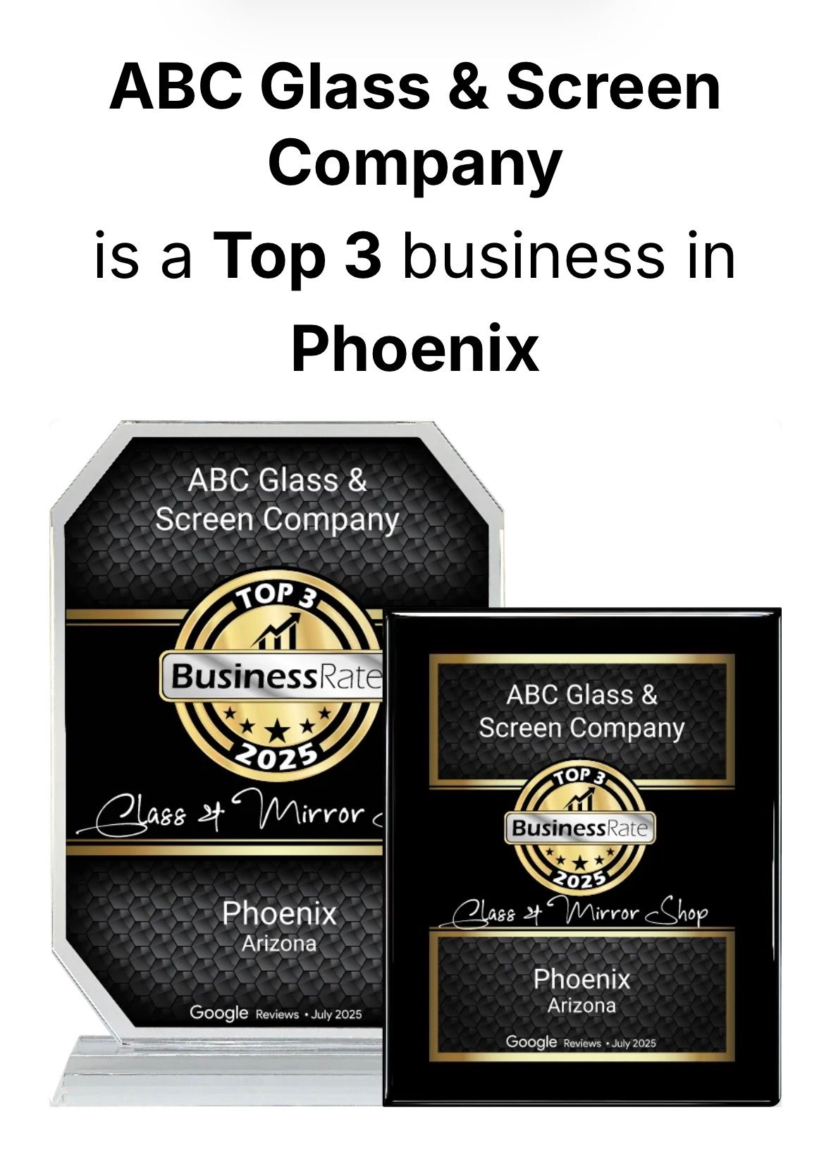 Gold and black pin celebrating 50 years of service. Text: 