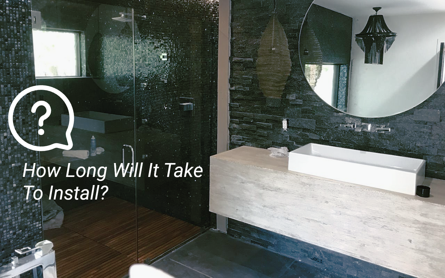 How long does a frameless shower install take in Phoenix, AZ