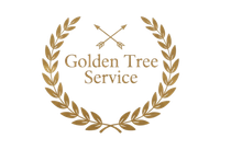 Gold logo: 
