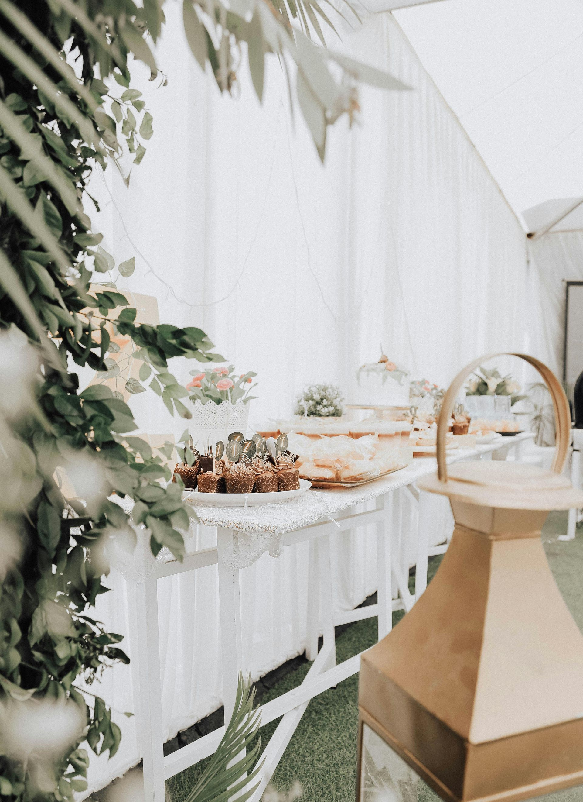 wedding party coffee cart