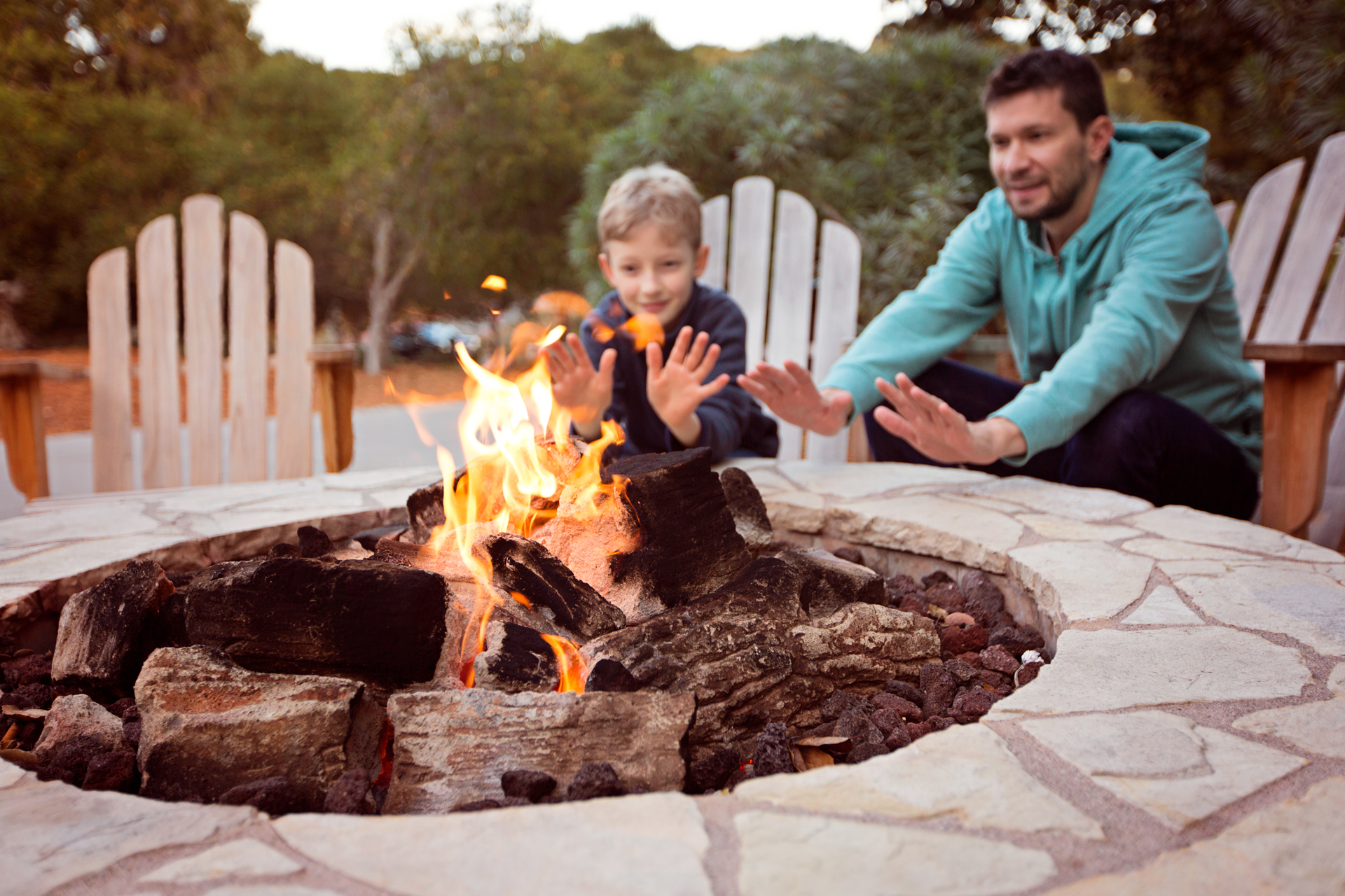 Family-At-fire-pit