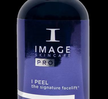 A bottle of image skincare pro i peel the signature facelift