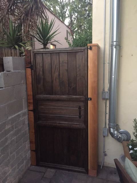 Wooden Backdoor — Repairs and Maintenance in Glendale, CA